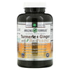 Amazing Nutrition, Turmeric & Ginger with BioPerine, 180 Veggie Capsules