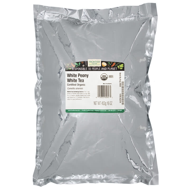 Frontier Co-op, Organic White Peony White Tea, 16 oz (453 g)