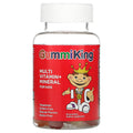 GummiKing, Multi Vitamin + Mineral For Kids, Grape, Lemon, Orange, Strawberry And Cherry, 60 Gummies