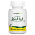 NaturesPlus, Vitamin D3 and Vitamin K Complex, 90 Tablets