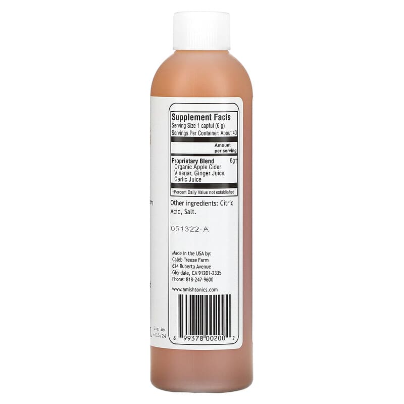 Caleb Treeze Organic Farm, Old Amish Muscle Tonic, 8 fl oz (237 ml)