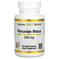 California Gold Nutrition, Peruvian Maca, 500 mg, 90 Veggie Capsules