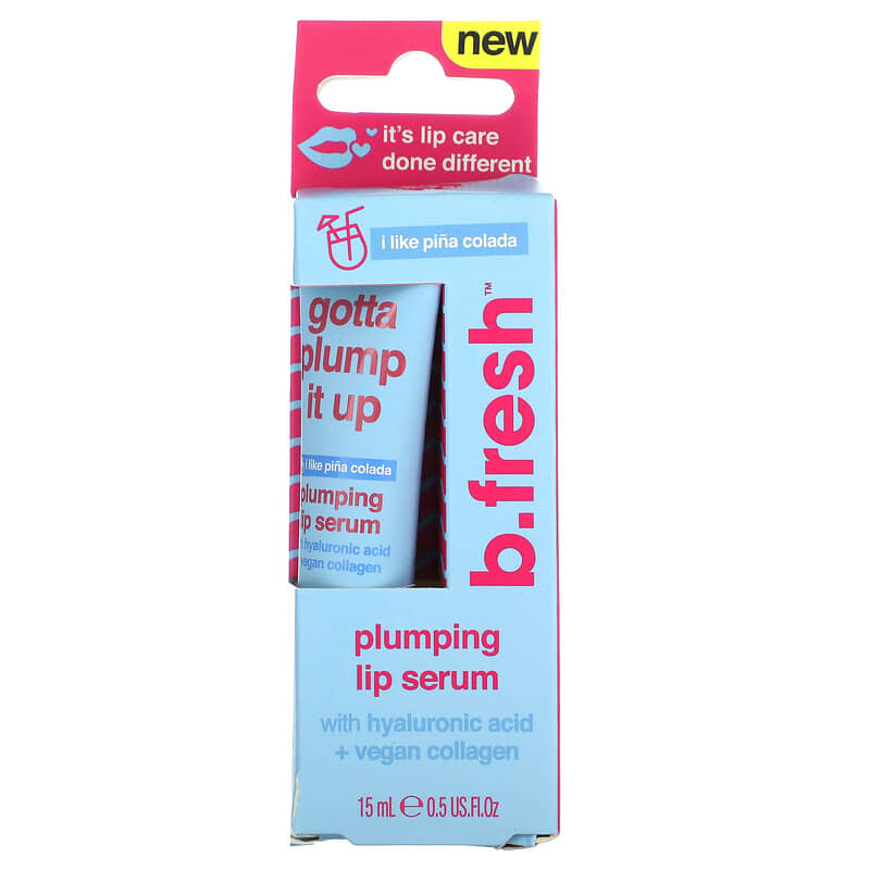 b.fresh, Plumping Lip Serum, I Like Pina Colada, 0.5 fl oz (15 ml)