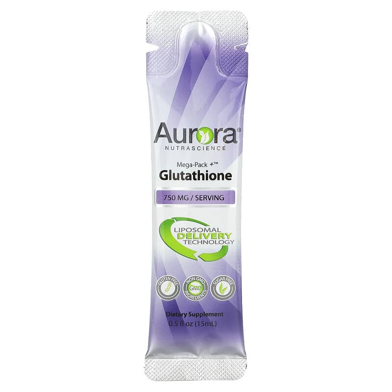 Aurora Nutrascience, Mega-Pack+®, Liposomal Glutathione, 32 Packets, 0.68 fl oz (20 ml) Each