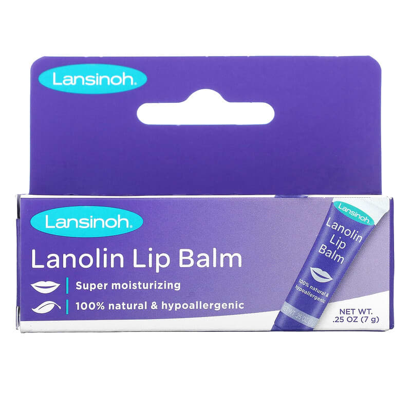 Lansinoh, Lanolin Lip Balm, 0.25 oz (7 g)