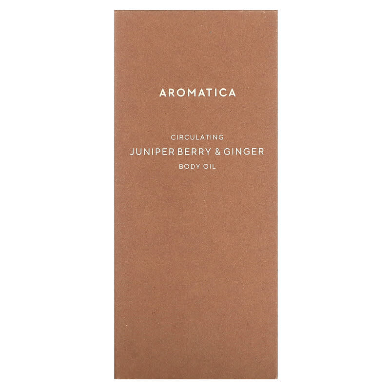 Aromatica, Circulating Body Oil, Juniper Berry & Ginger, 3.3 fl oz (100 ml)