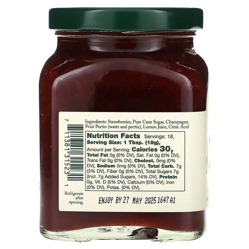 Stonewall Kitchen, Strawberry Champagne Jam, 11.5 oz (326 g)