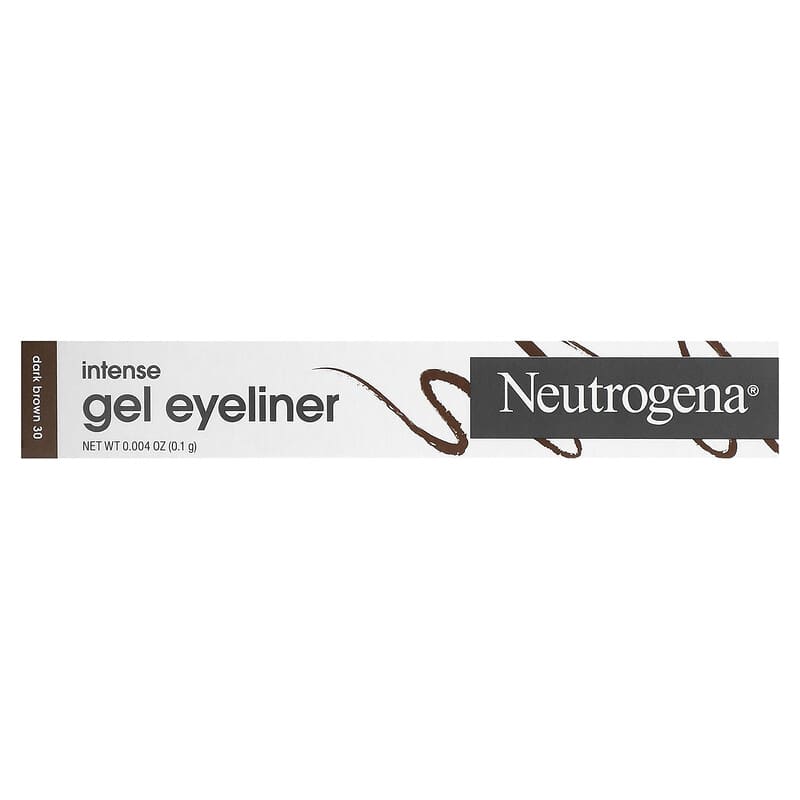 Neutrogena, Intense Gel Eyeliner, Dark Brown 30, 0.004 oz (0.1 g)