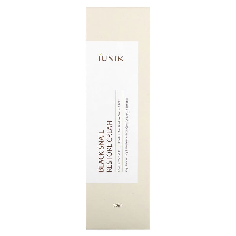 iUNIK, Black Snail Restore Cream, 2.02 fl oz (60 ml)