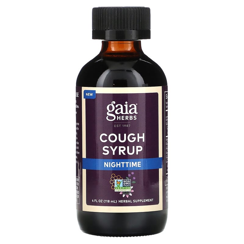 Gaia Herbs, Cough Syrup, Nighttime, 4 fl oz (118 ml)