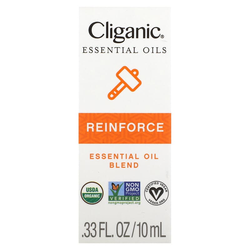 Cliganic, Essential Oil Blend, Reinforce, 0.33 fl oz (10 ml)