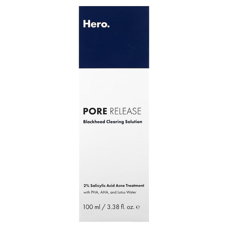 Hero Cosmetics, Pore Release, Blackhead Clearing Solution, 3.38 fl oz (100 ml)