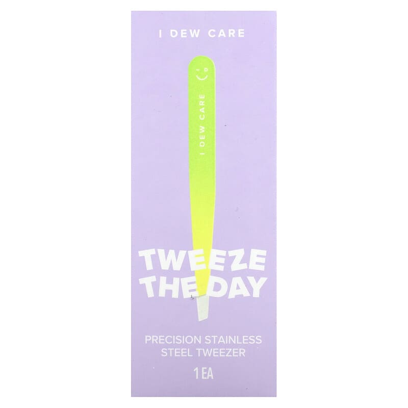 I Dew Care, Tweeze The Day, Precision Stainless Steel Tweezer, 1 Tweezer