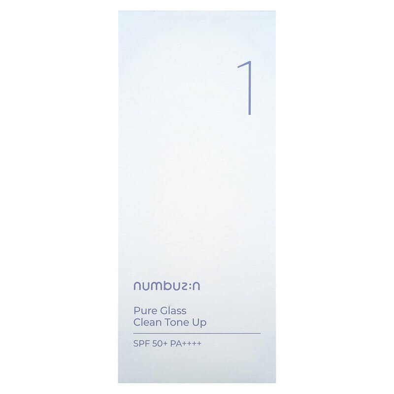 Numbuzin, Pure Glass Clean Tone Up, SPF 50+ PA++++, No. 1, 1.69 fl oz (50 ml)