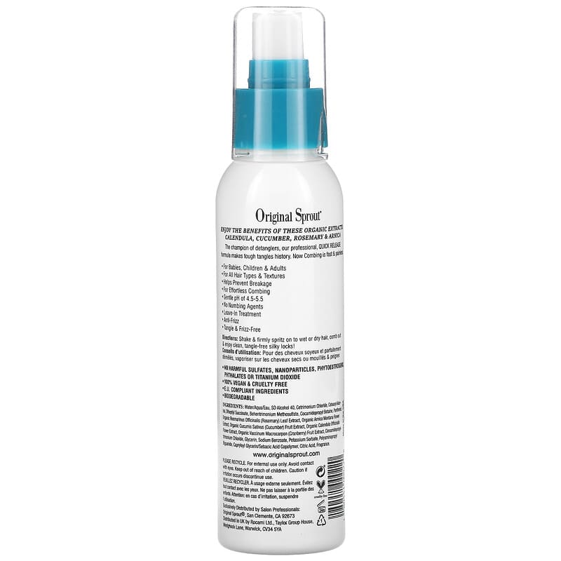 Original Sprout Inc, Classic Collection, Miracle Detangler, 4 fl oz (118 ml)