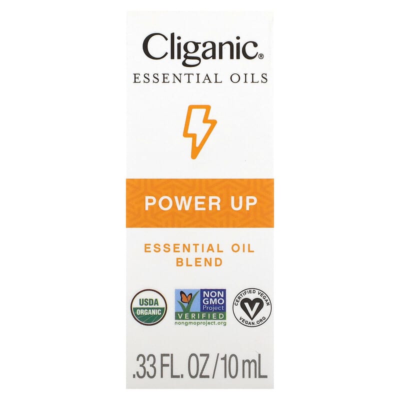 Cliganic, Essential Oil Blend, Power Up, 0.33 fl oz (10 ml)