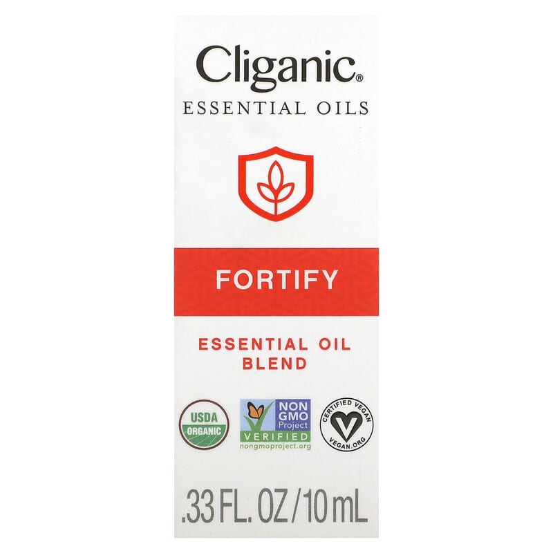 Cliganic, Essential Oil Blend, Fortify, 0.33 fl oz (10 ml)