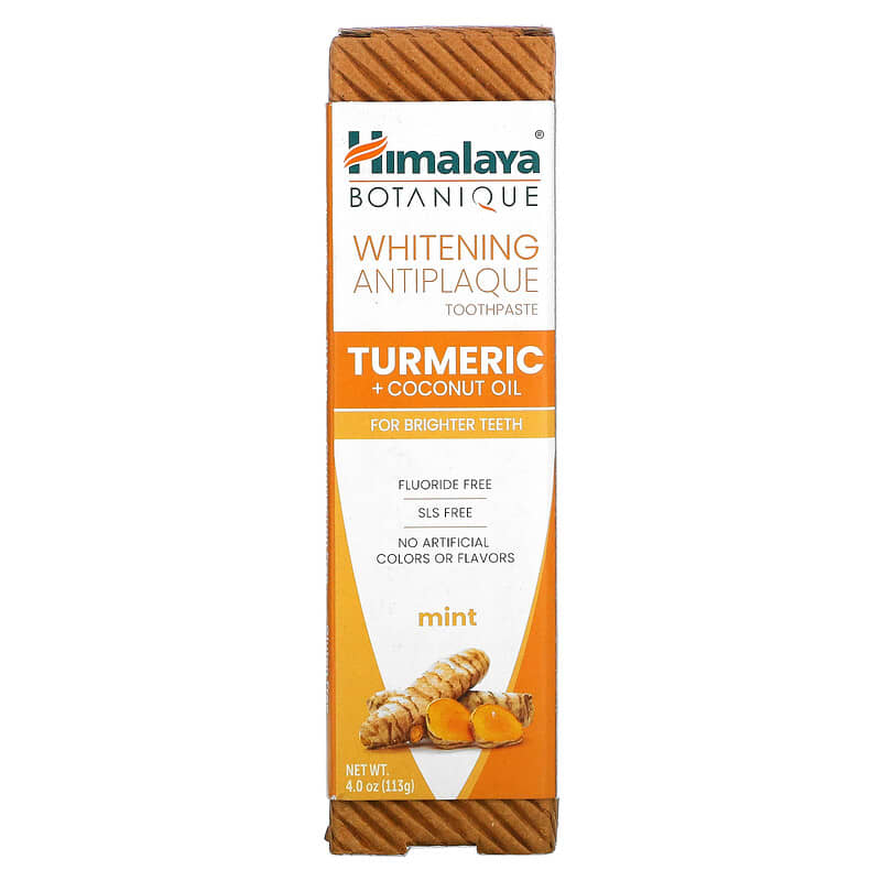 Himalaya, Whitening Antiplaque Toothpaste, Turmeric + Coconut Oil, Mint ,  4 oz ( 113 g)