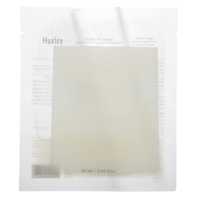 Huxley, Secret of Sahara, Conditioning Beauty Mask, One Moment, 5 Sheets, 0.84 fl oz (25 ml) Each