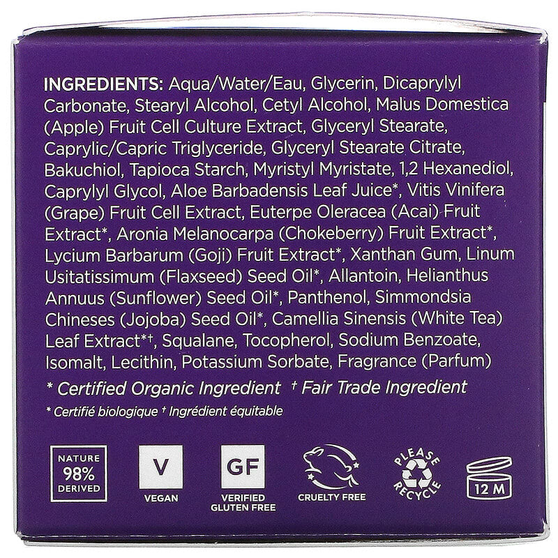 Andalou Naturals, Rejuvenating Cream, Plant-Based Retinol Alternative, Age Defying, 1.7 oz (50 g)