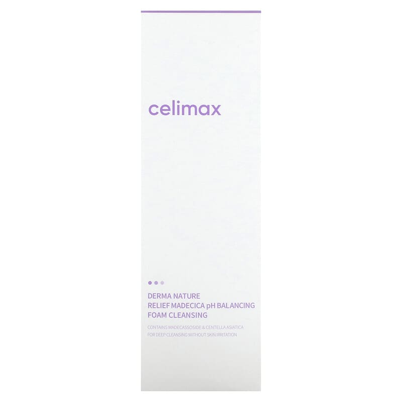 Celimax, Derma Nature Relief Madecica pH Balancing Foam Cleansing, 5.07 fl oz (150 ml)