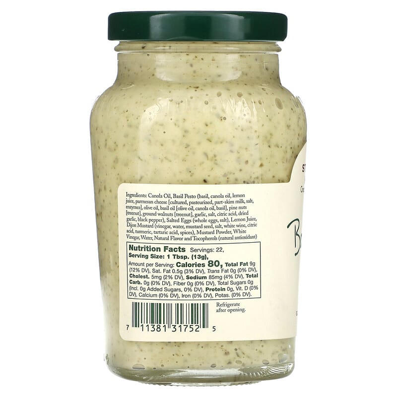 Stonewall Kitchen, Basil Pesto Aioli, 10.25 oz (291 g)