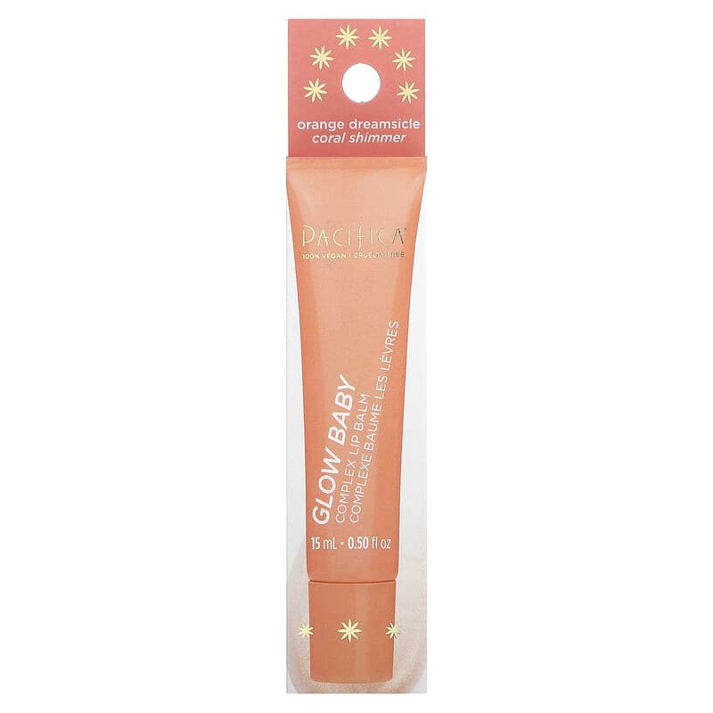 Pacifica, Glow Baby, Complex Lip Balm, Orange Dreamsicle, 0.50 fl oz (15  ml)