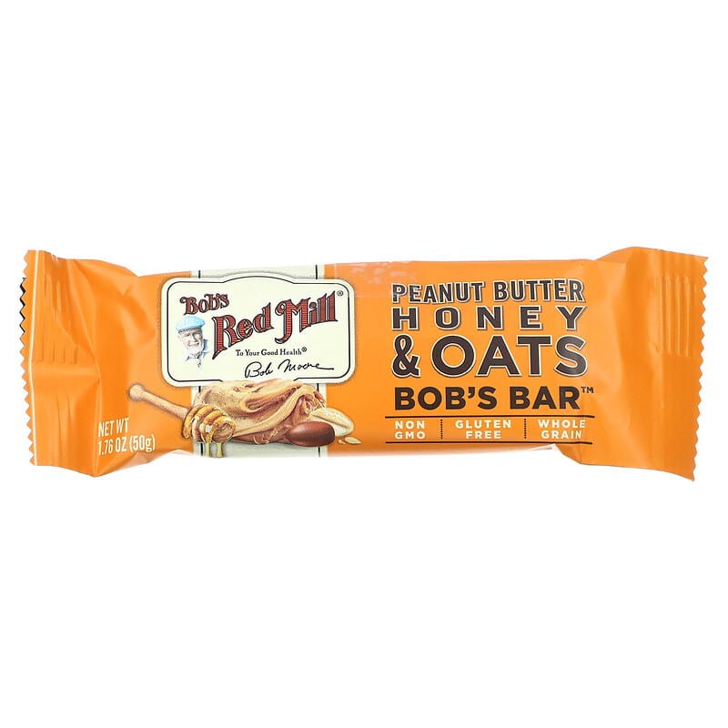 Bob's Red Mill, Bob's Bar, Peanut Butter, Honey & Oats , 12 Bars, 1.76 oz (50 g) Each