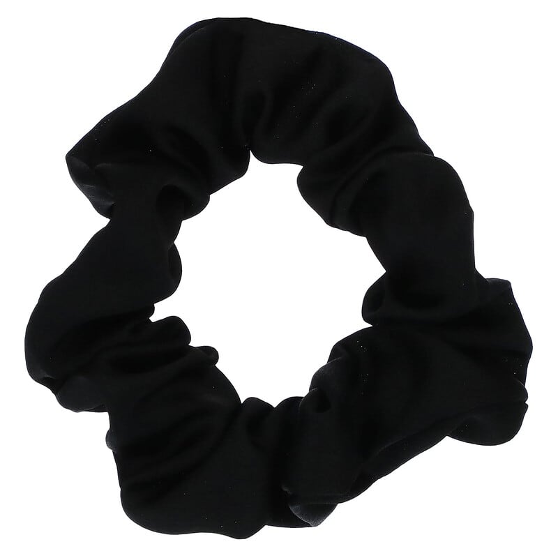 Kitsch, The Satin Scrunchie, For Textured/Straight Hair, Black, 5 Pieces