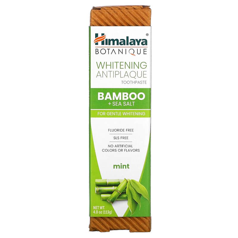 Himalaya, Whitening Antiplaque Toothpaste, Bamboo + Sea Salt, Mint, 4 oz ( 113 g)