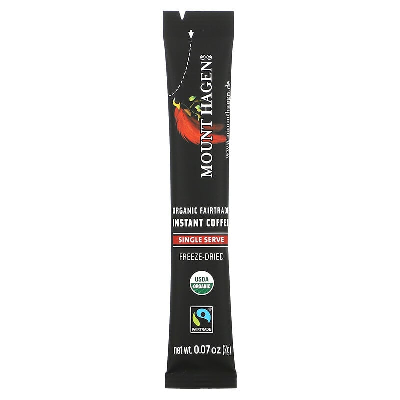 Mount Hagen, Organic Fairtrade Instant Coffee, 25 Single Serve Sticks, 1.76 oz (50 g)