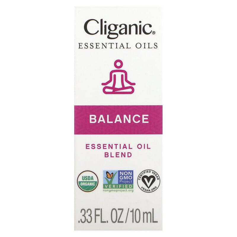 Cliganic, Essential Oil Blend, Balance, 0.33 fl oz (10 ml)