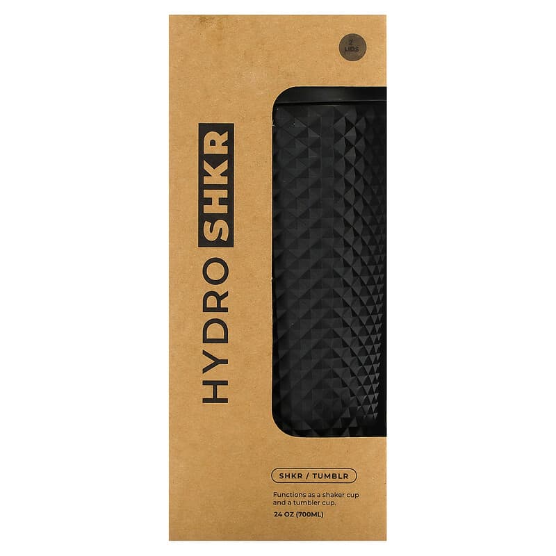 HydroJug, HydroSHKR Tumbler Cup, Black, 24 oz (700 ml)