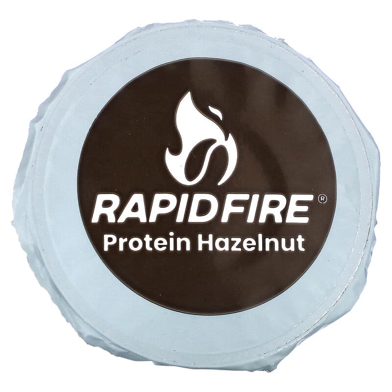 RAPIDFIRE, Protein Coffee Pod, Toasted Hazelnut, Medium Roast, 12 Pods, 6.35 oz (180 g)