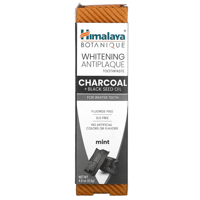 Himalaya, Whitening Antiplaque Toothpaste, Charcoal + Black Seed Oil, Mint , 4 oz (113 g)