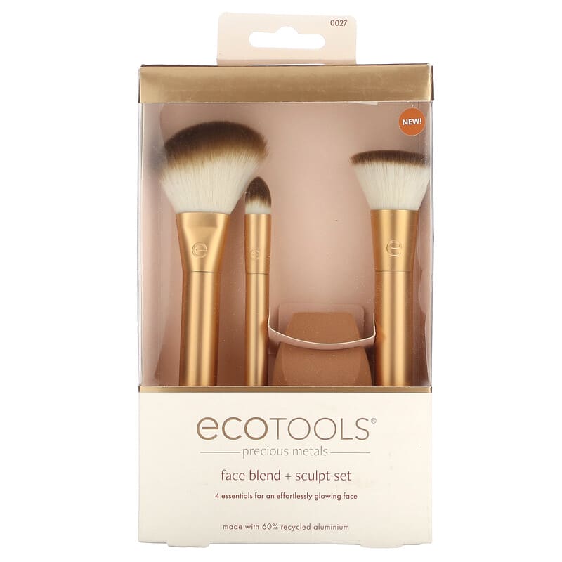 EcoTools, Precious Metals, Face Blend + Sculpt Set, 4 Piece Set