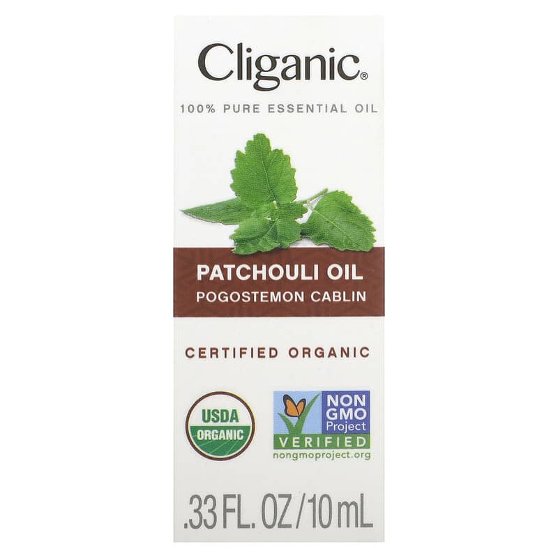 Cliganic, 100% Pure Essential Oil, Patchouli Oil, 0.33 fl oz (10 ml)