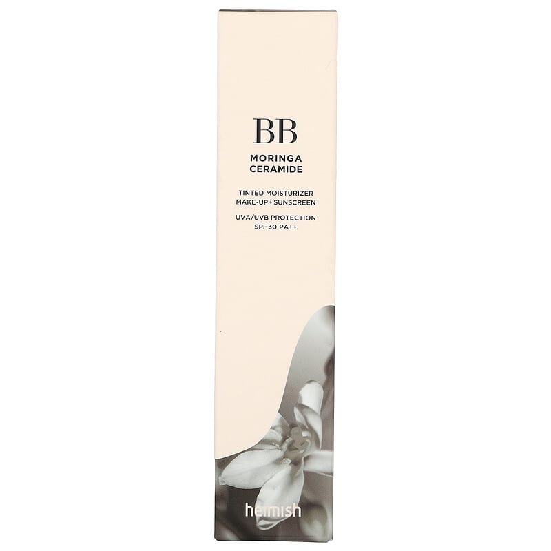 Heimish, Moringa Ceramide BB Cream, Tinted Moisturizer Make-Up + Sunscreen, SPF 30 PA++, Deep, 1.05 oz (30 g)