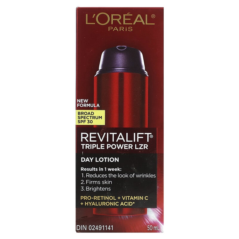 L'Oréal, Revitalift Triple Power LZR, Day Lotion, SPF 30, 50 ml