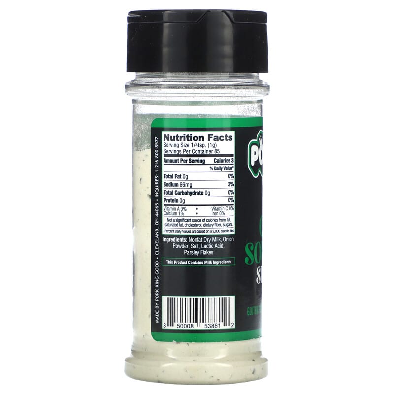 Pork King Good, Onion & Sour Cream Seasoning, 3 oz (85 g)