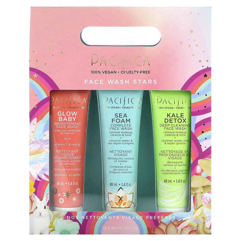 Pacifica, Face Wash Stars, 3 Pack, 1.4 fl oz (40 ml) Each