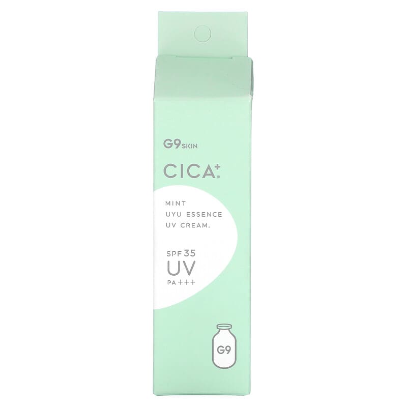 G9skin, Cica+ UYU Essence UV Cream, SPF 35 PA+++, Mint, 25 g