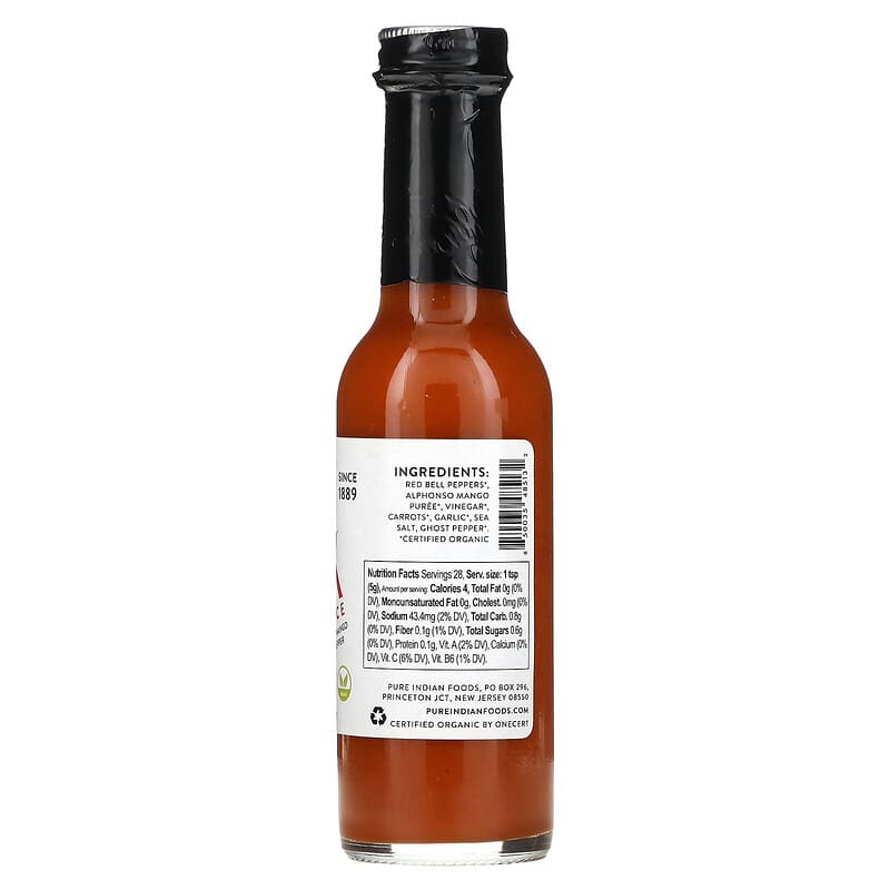 Pure Indian Foods, Kick Hot Sauce, 5 oz (141 g)