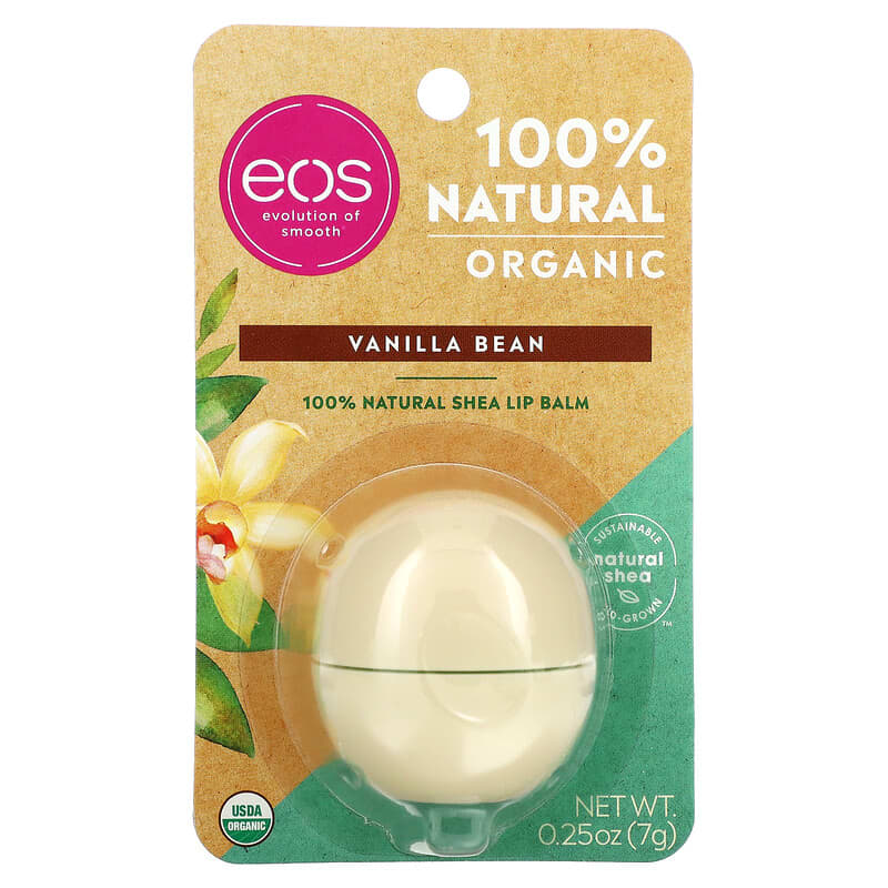 Evolution of Smooth, 100% Natural Shea Lip Balm, Vanilla Bean, 0.25 oz (7 g)