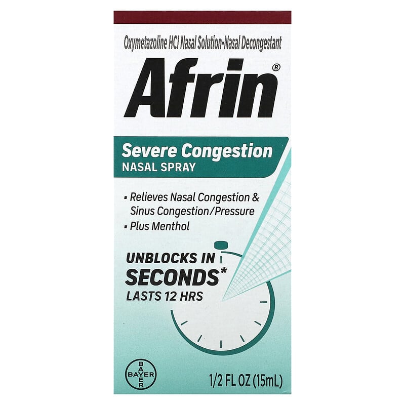 Afrin, Severe Congestion Nasal Spray, 1.2 fl oz (15 ml)