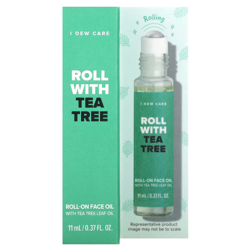 I Dew Care, Roll-On Face Oil with Tea Tree Leaf Oil, 0.37 fl oz (11 ml)