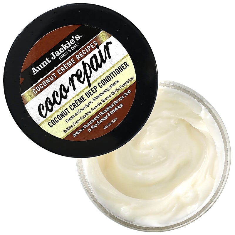 Aunt Jackie's Curls & Coils, Coco Repair, Coconut Creme Deep Conditioner, 15 oz (426 g)