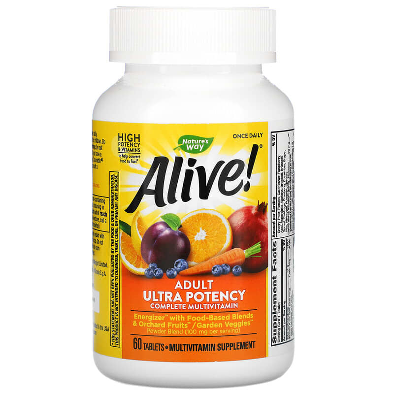 Nature's Way, Alive! Adult Ultra Potency Complete Multivitamin, 60 Tablets