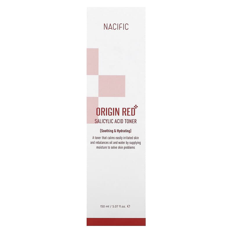 Nacific, Origin Red, Salicylic Acid Toner , 5.07 fl oz (150 ml)