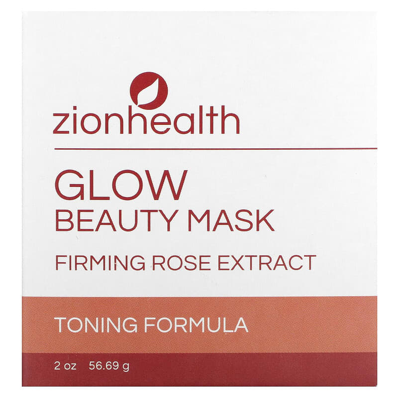 Zion Health, Glow Beauty Mask, Firming Rose Extract, 2 oz (56.69 g)